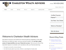 Tablet Screenshot of charlestonfinancialadvisors.com